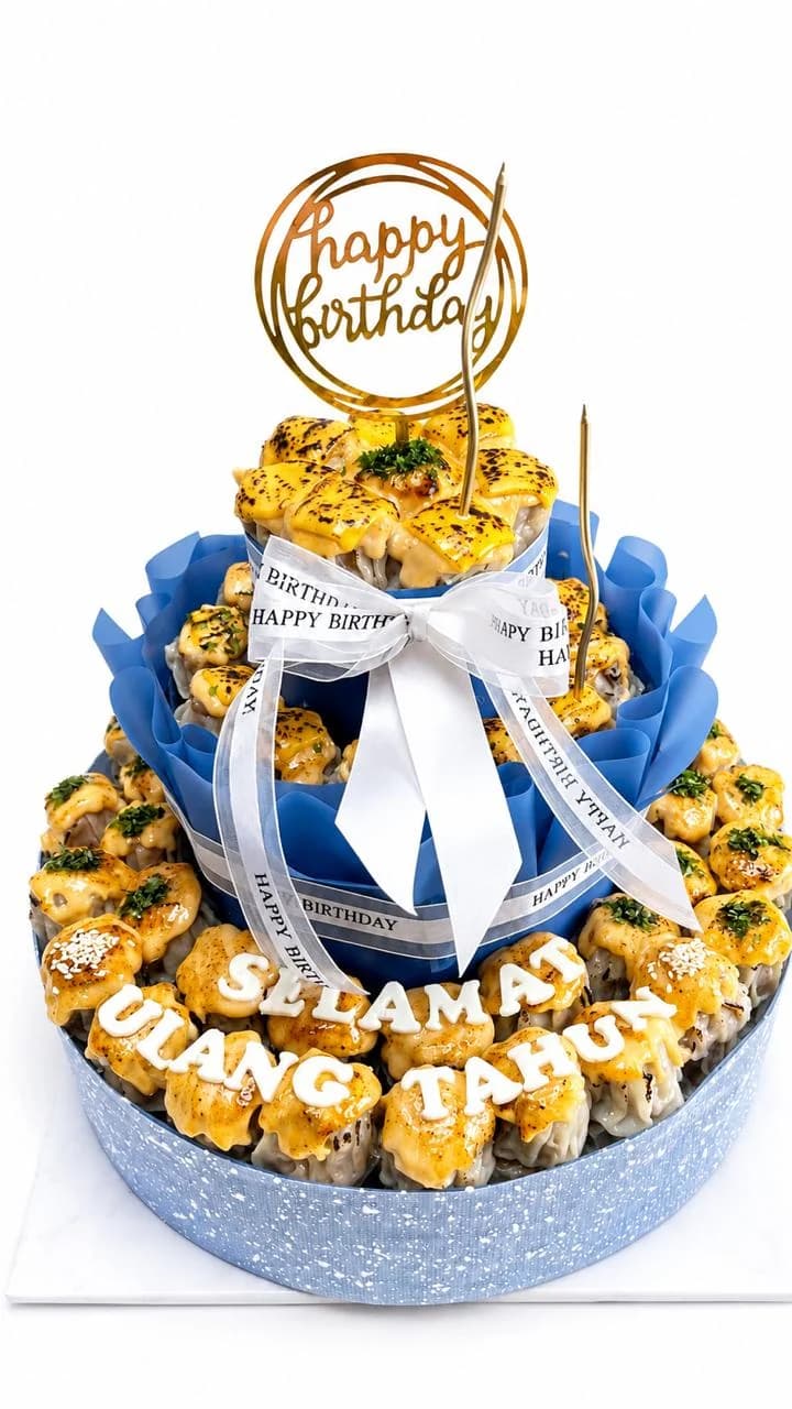 Dimsum Tower LalaGi Dimsum untuk perayaan ulang tahun